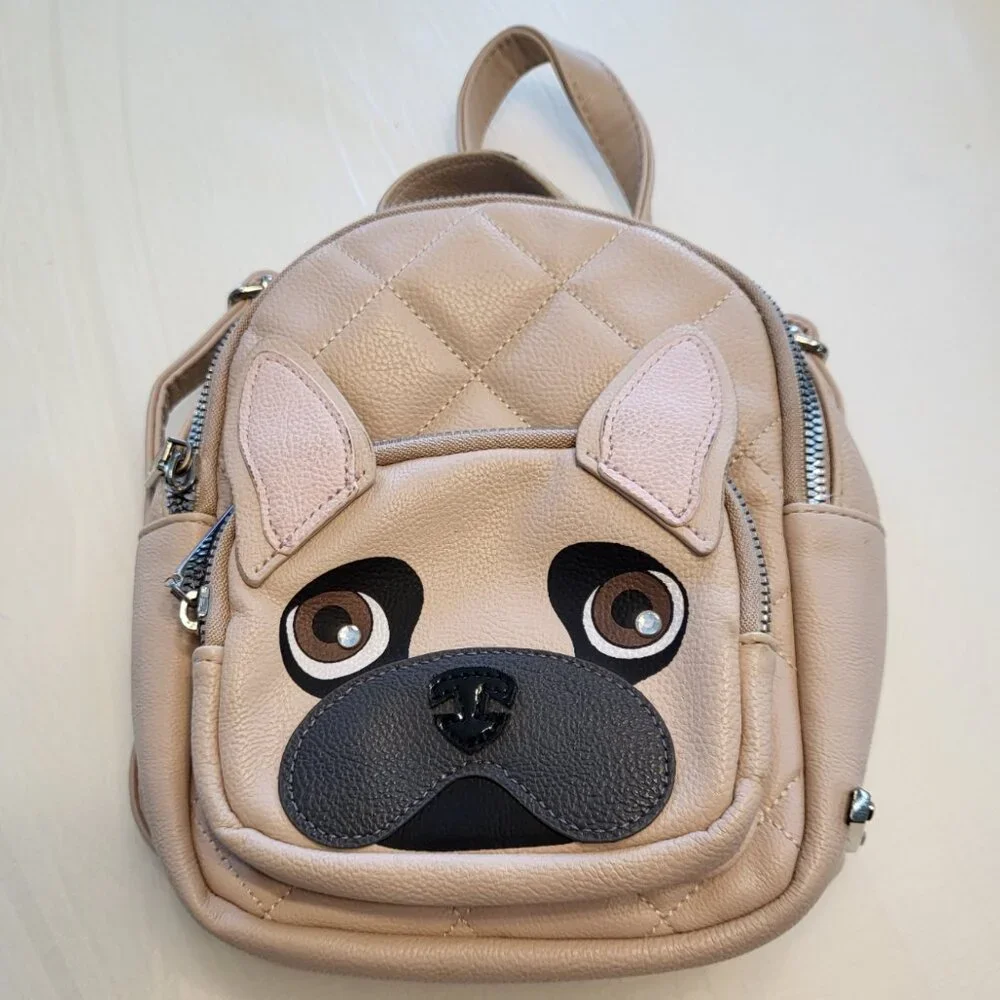 Betsey Johnson French Bulldog Backpack Mini Pug Pup Dog - Picture 1 of 16